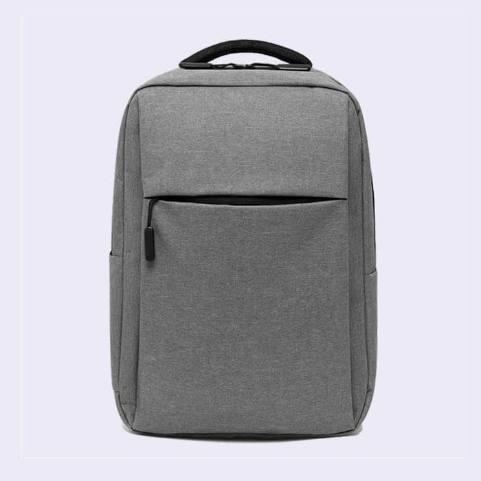Γκρι laptop backpack με ατάκα ή όνομα
