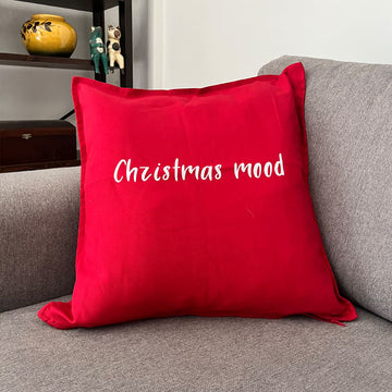 Κόκκινο προσωποποιημένο μαξιλάρι με όνομα ή ατάκα
