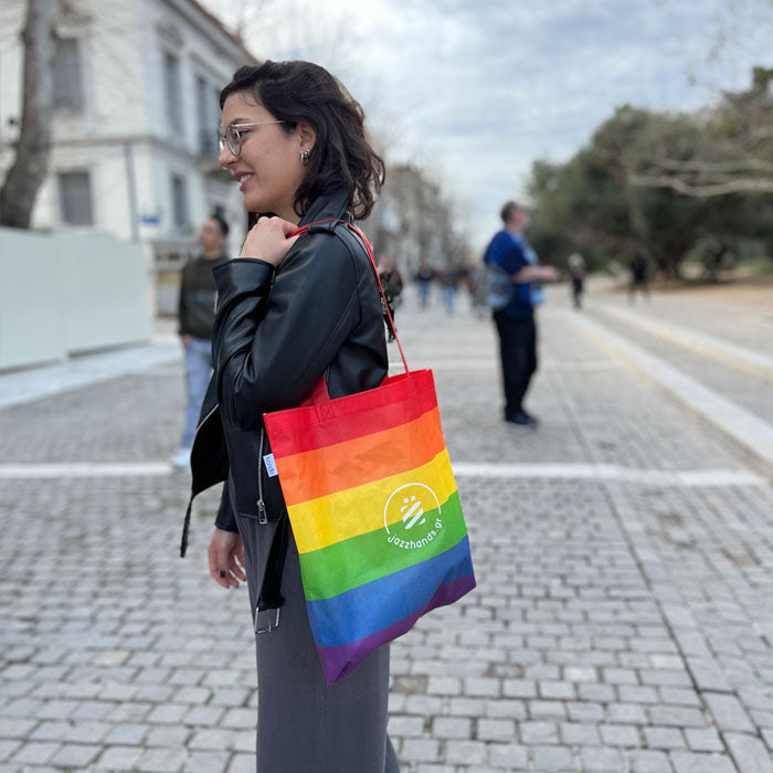 Προσωποποιημένη εκρού tote bag με φωτογραφία