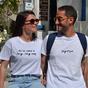 σετ 2 προσωποποιημένα unisex tshirt με ατάκα