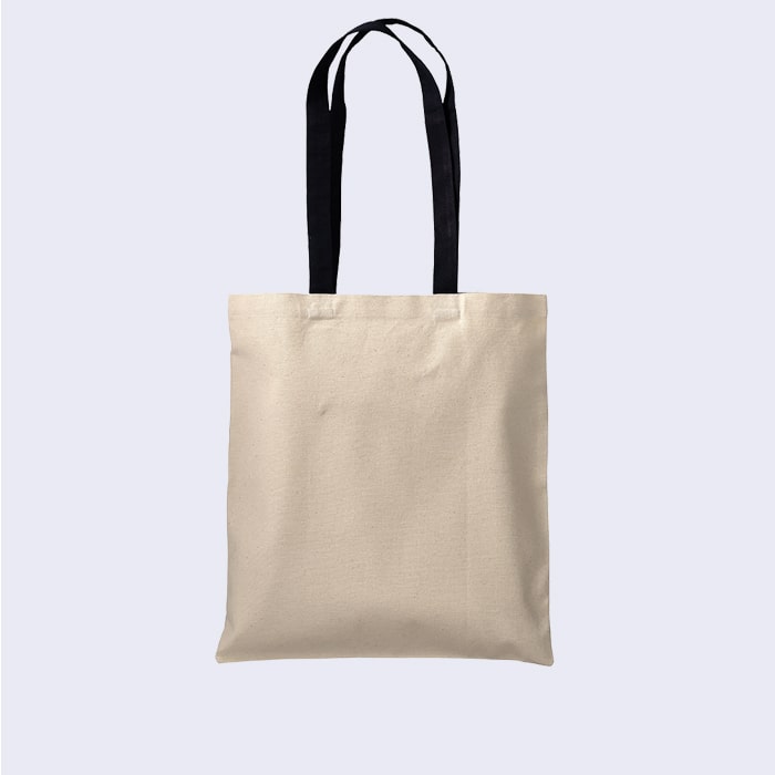 Προσωποποιημένη tote bag με χρωματιστά χερούλια με ατάκα ή όνομα